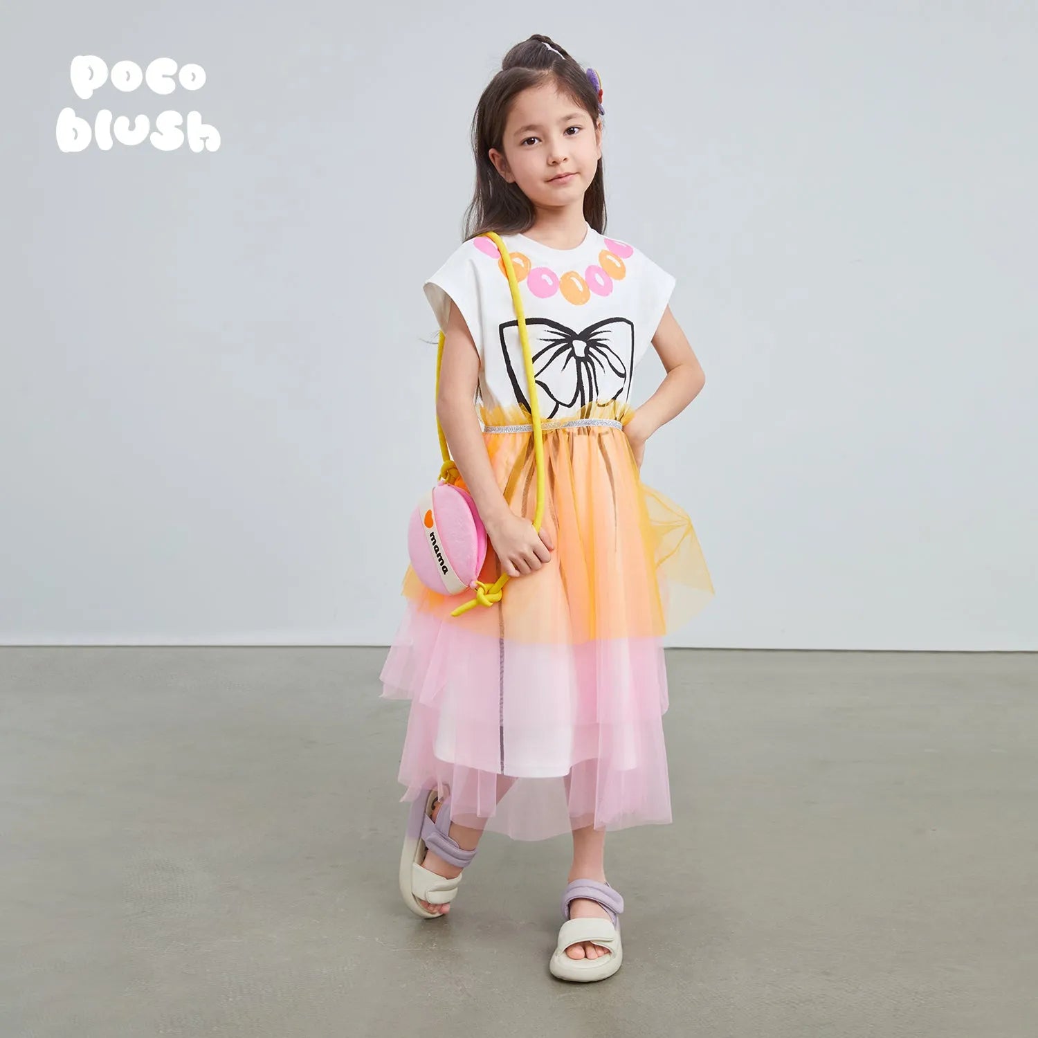 Poco Blush Love-Mama Illusion Necklace Dress