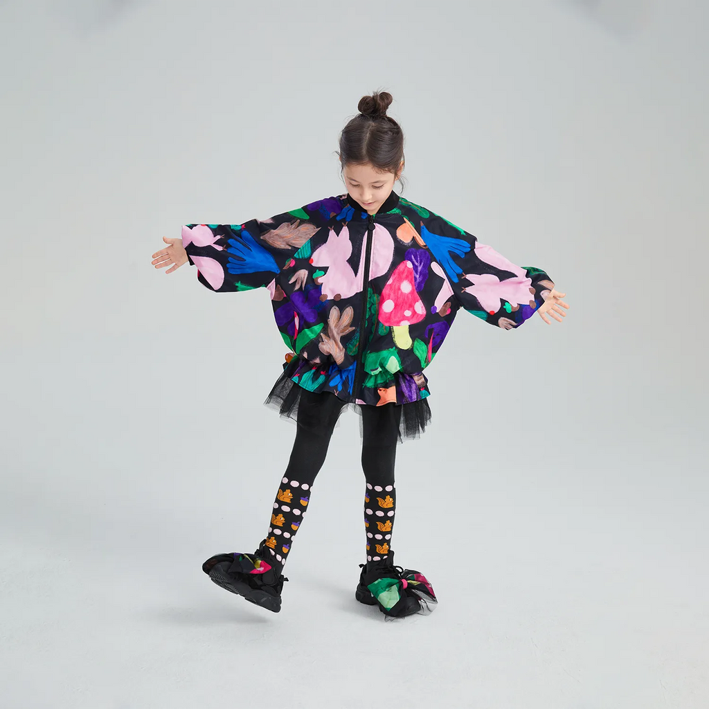 Poco Blush Squirrel Warrior Knit Tights