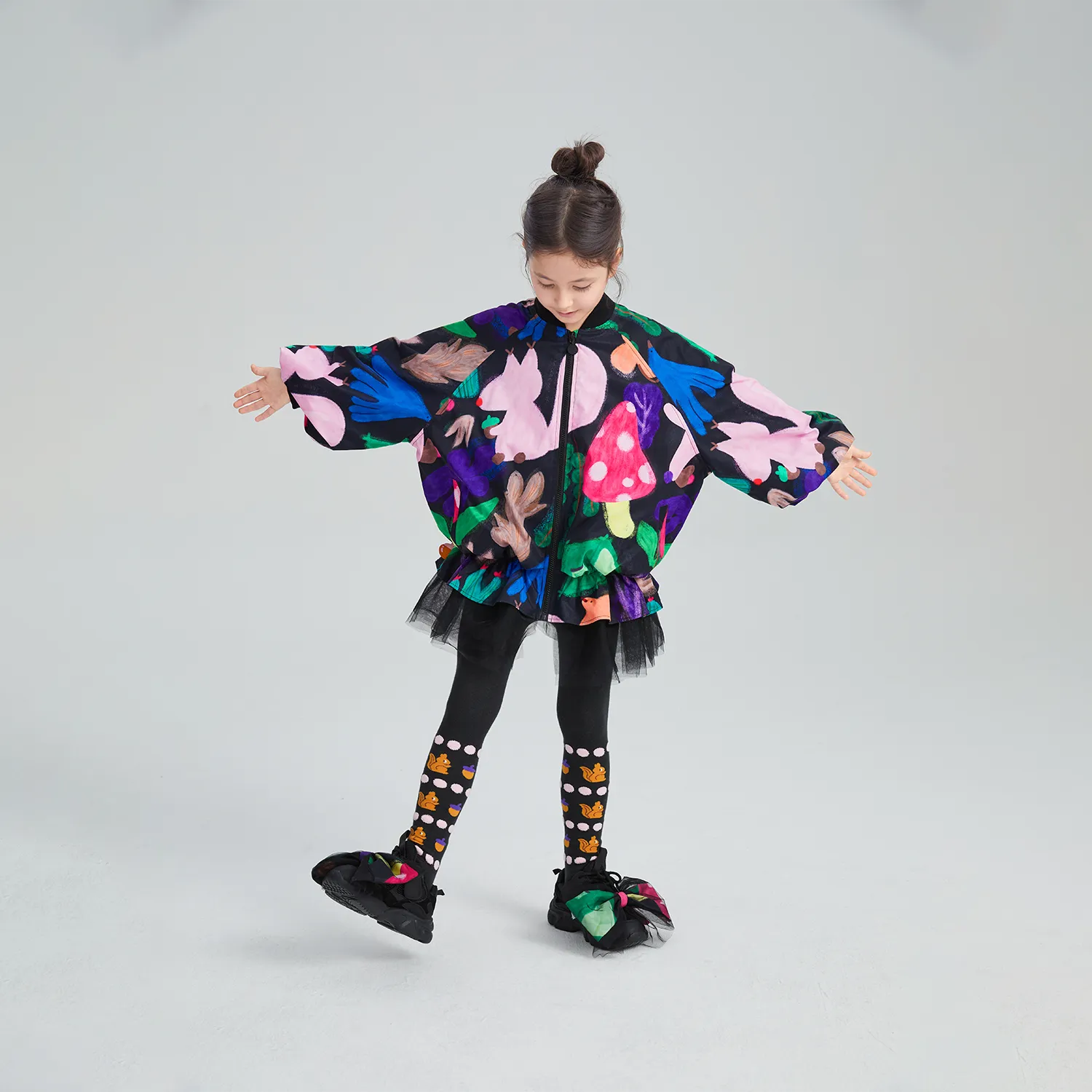 Poco Blush Squirrel Warrior Knit Tights