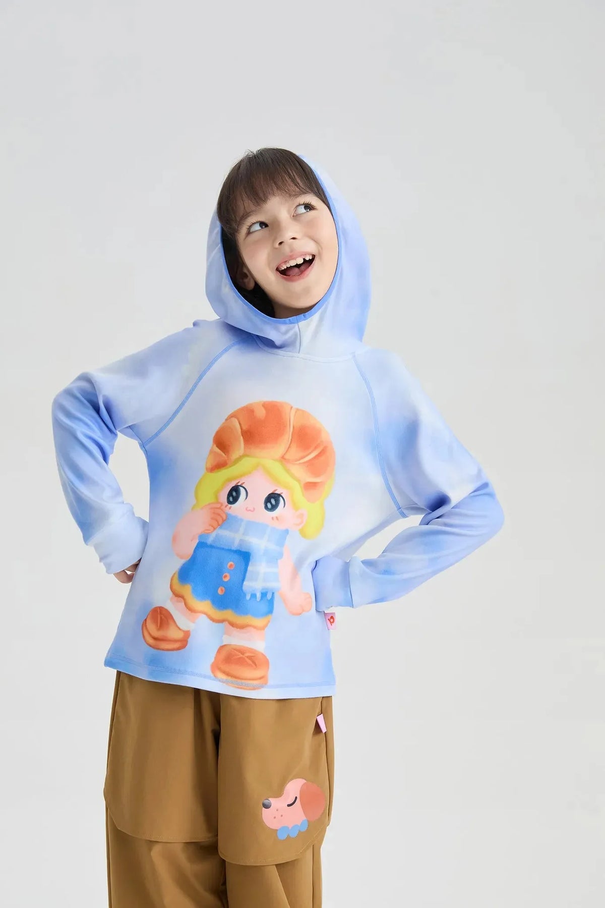 Bunny & Snowball Fleece Tee by Poco Blush, image 9