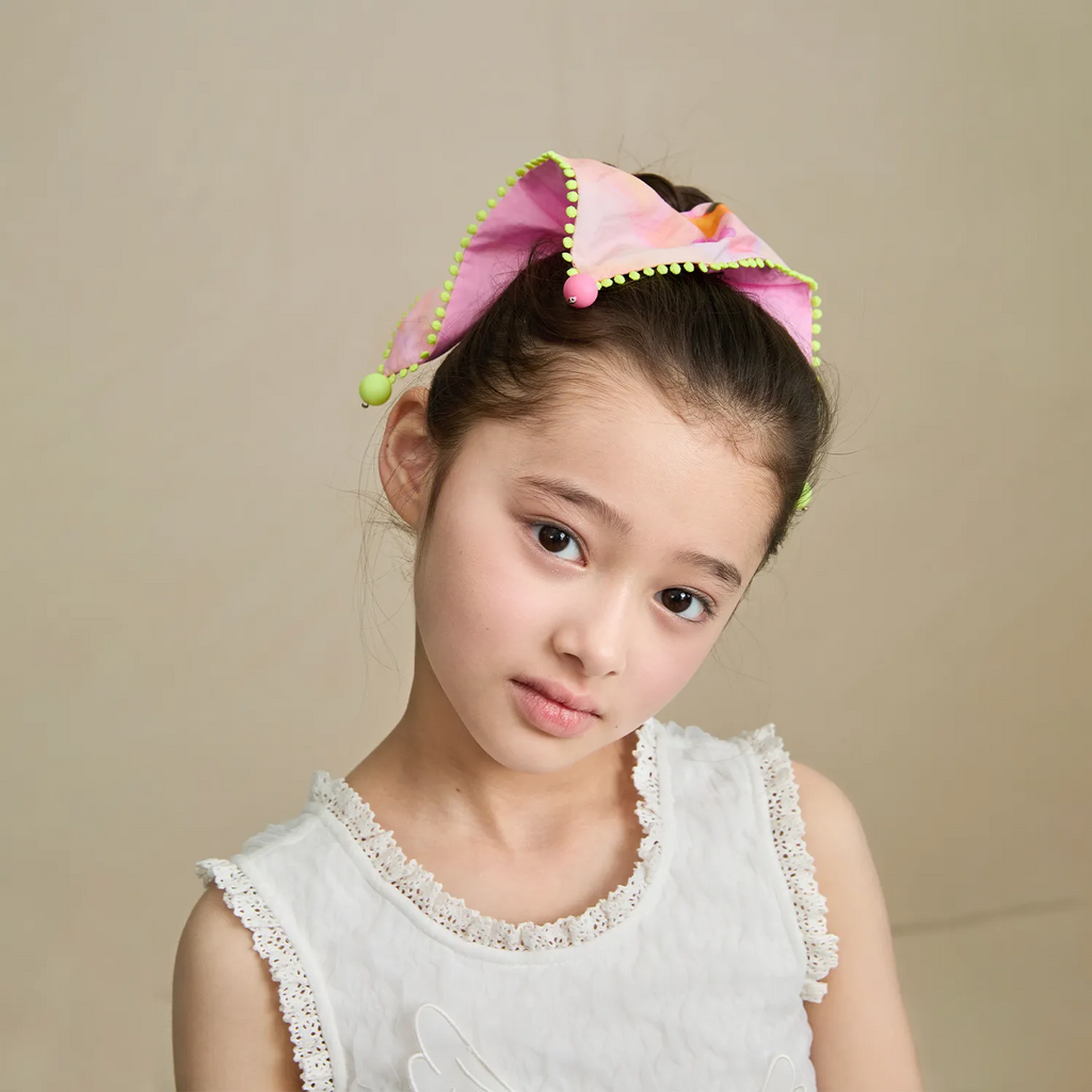 Poco Blush Swan Lake Print Hair Scrunchie