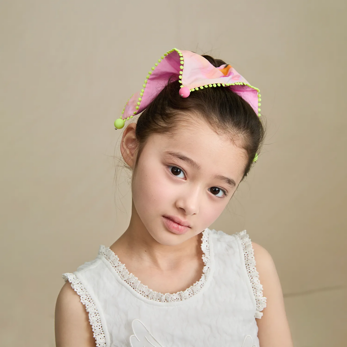 Poco Blush Swan Lake Print Hair Scrunchie