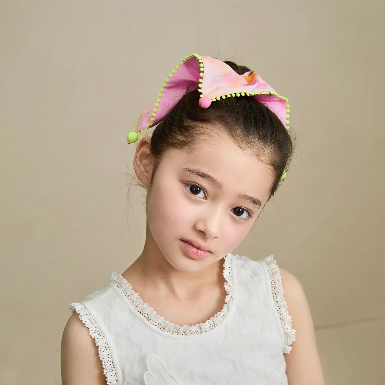 Poco Blush Swan Lake Print Hair Scrunchie