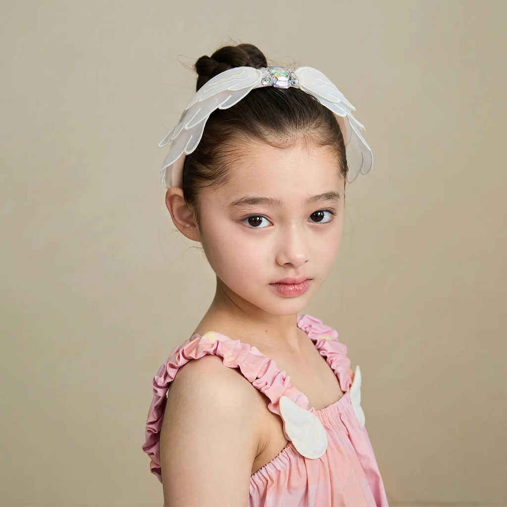Poco Blush Swan-Inspired Diamond Lace Headband