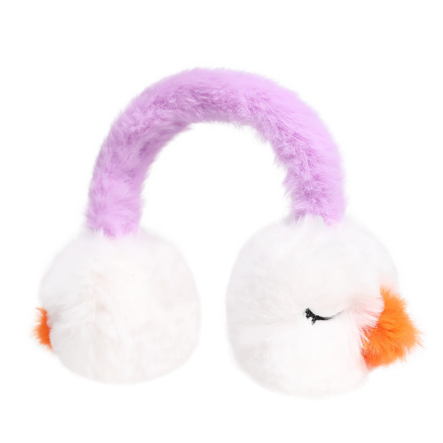 Poco Blush Bunny & Snowman Cozy Earmuffs One Size White