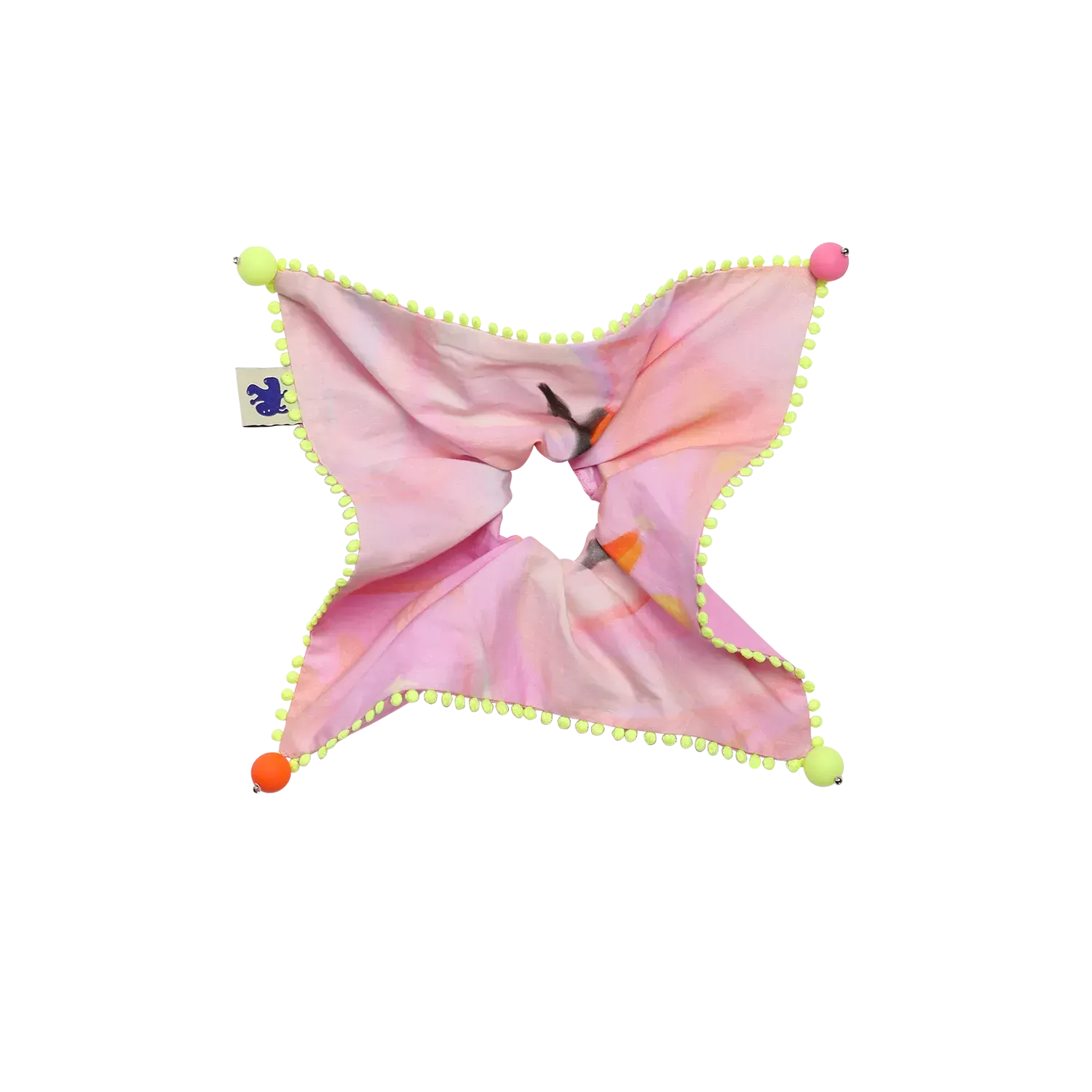 Poco Blush Swan Lake Print Hair Scrunchie