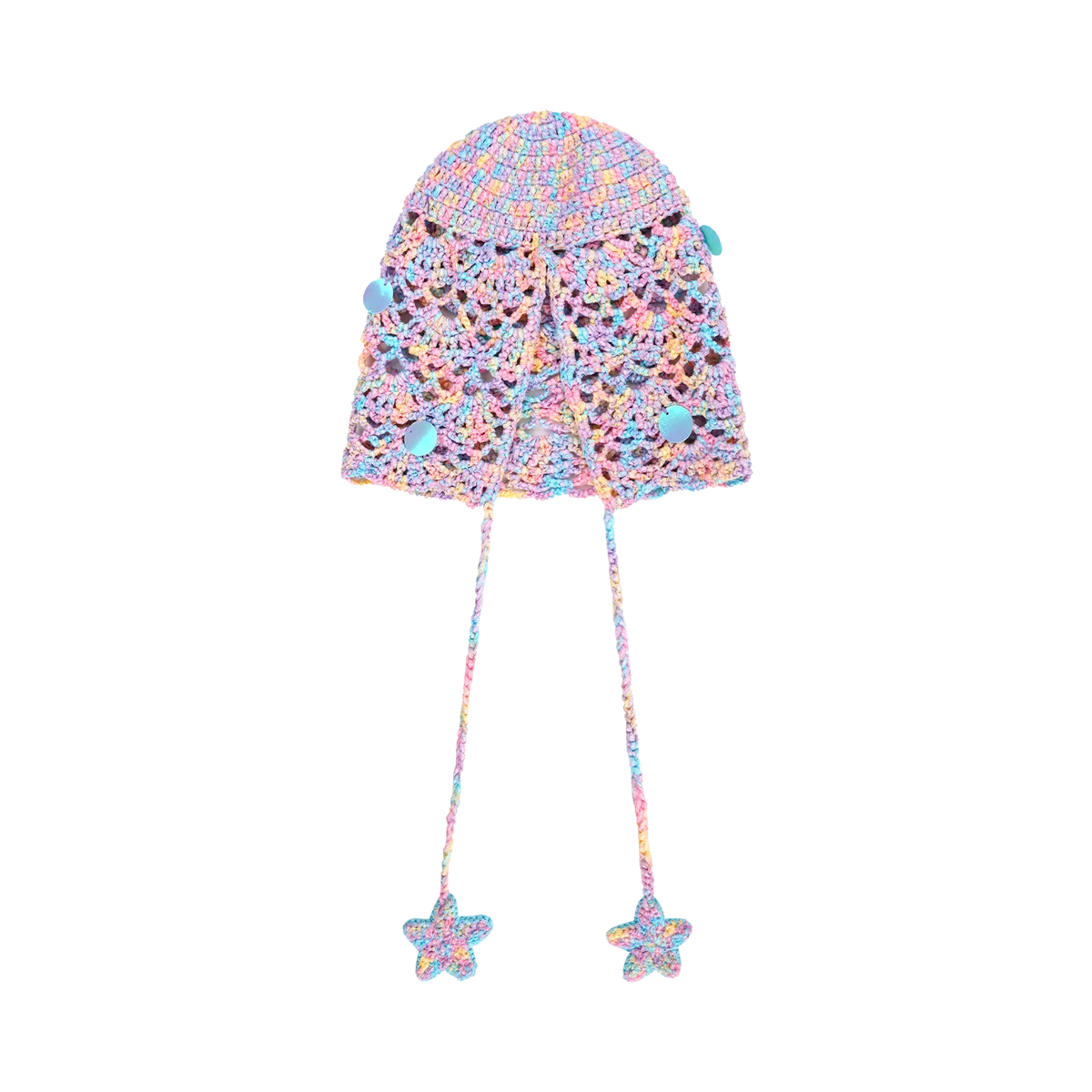 Poco Blush Mermaid Shell Sparkle Beanie