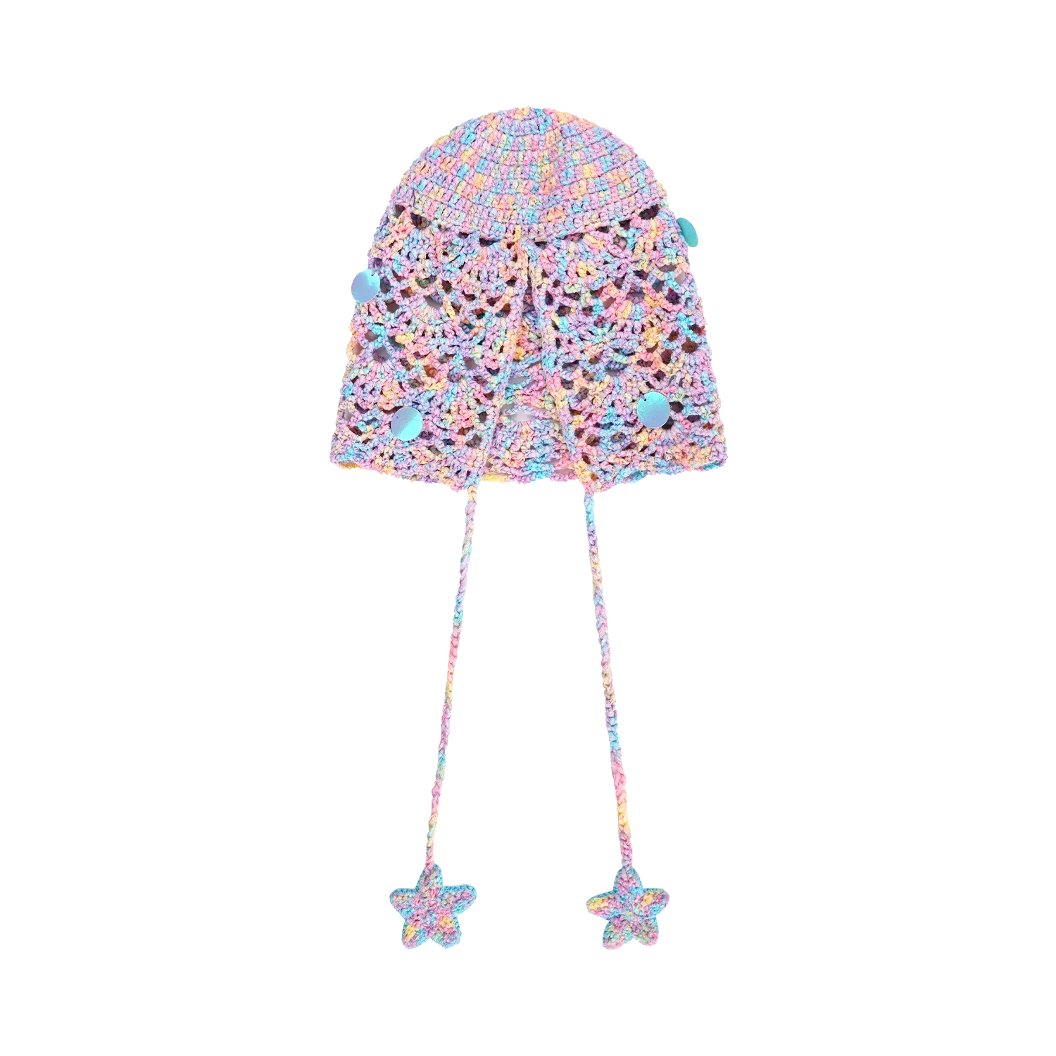 Poco Blush Mermaid Shell Sparkle Beanie