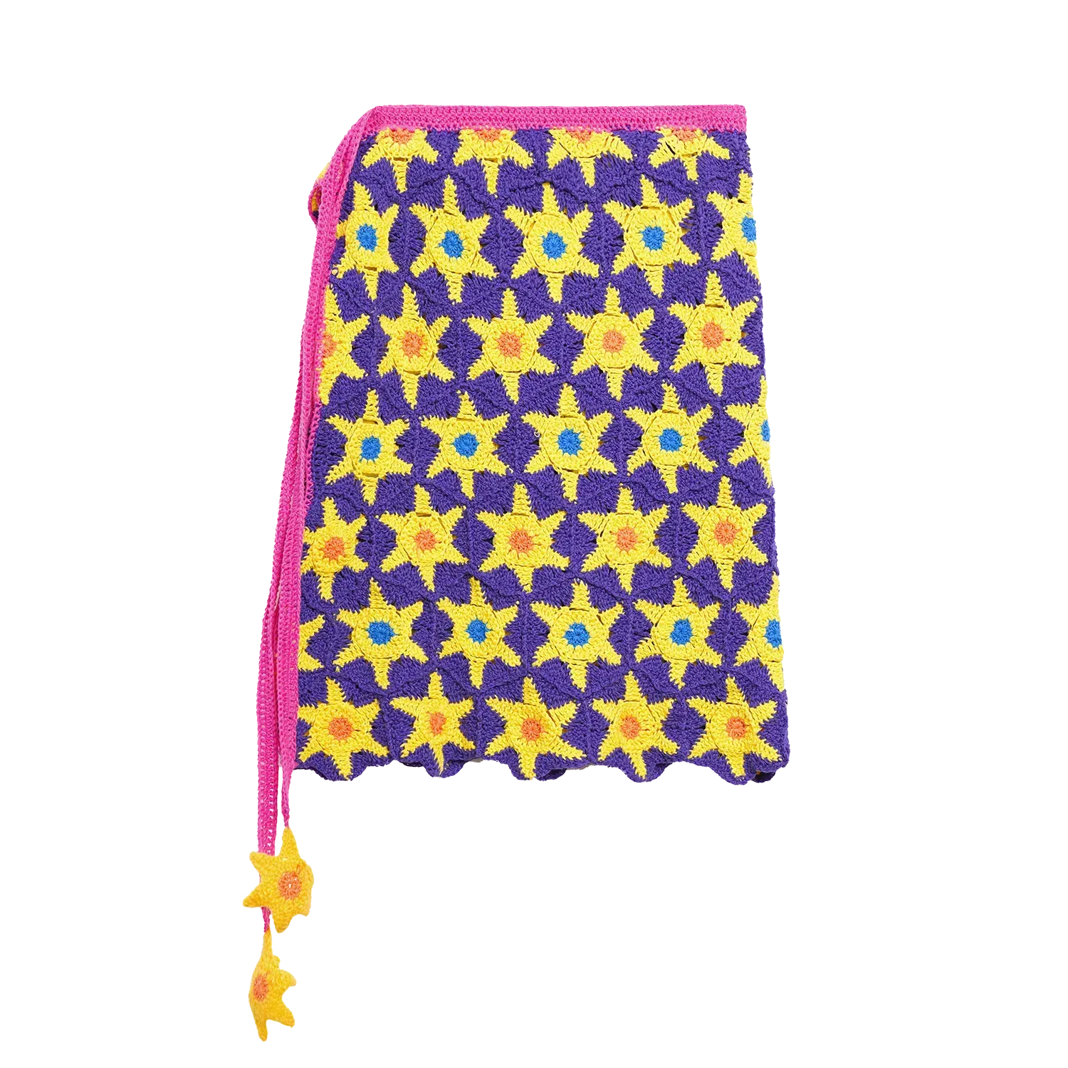 Poco Blush Star Crochet Wrap Skirt