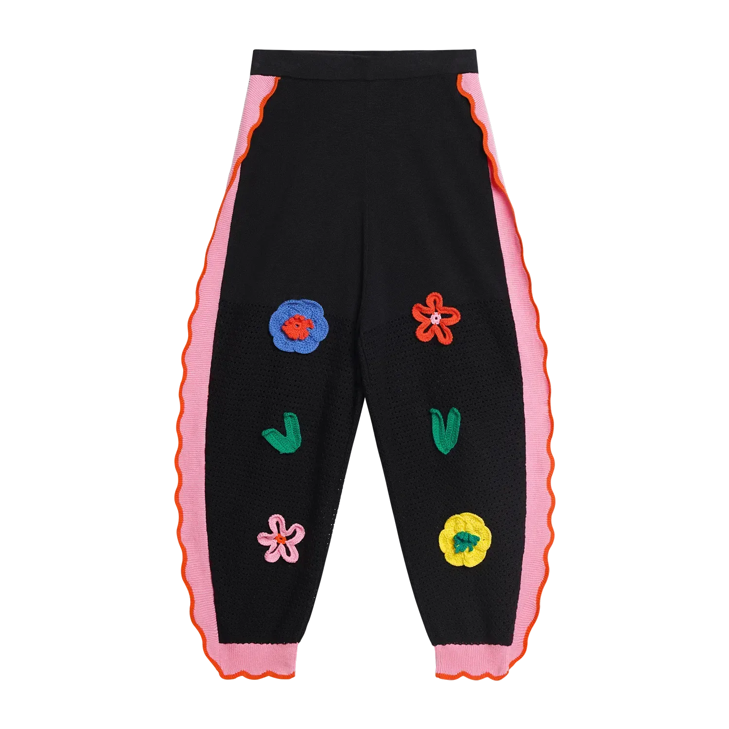 Poco Blush Camellia Lace Knit Pants