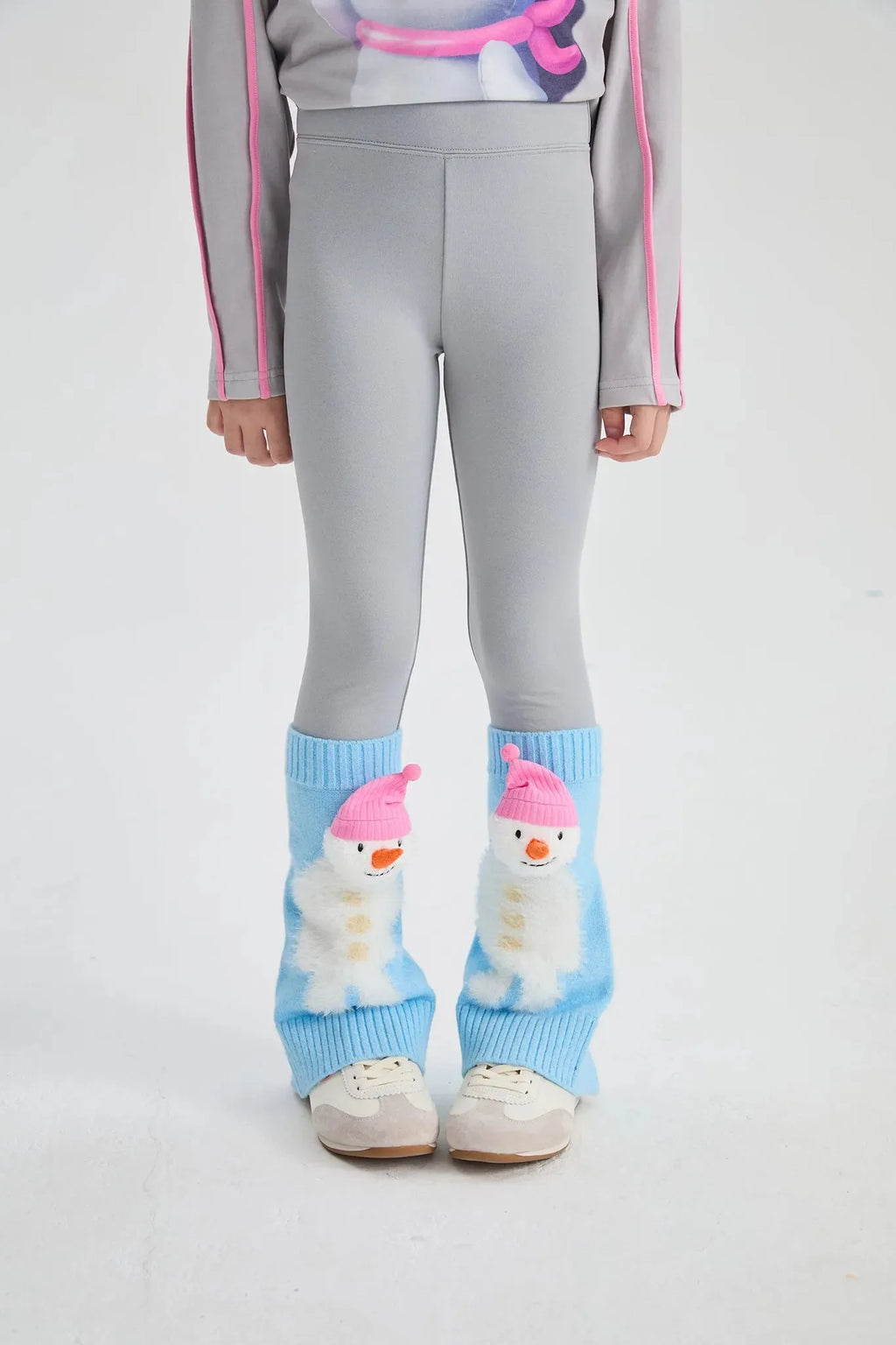Poco Blush Snow Child Removable Socks Leggings