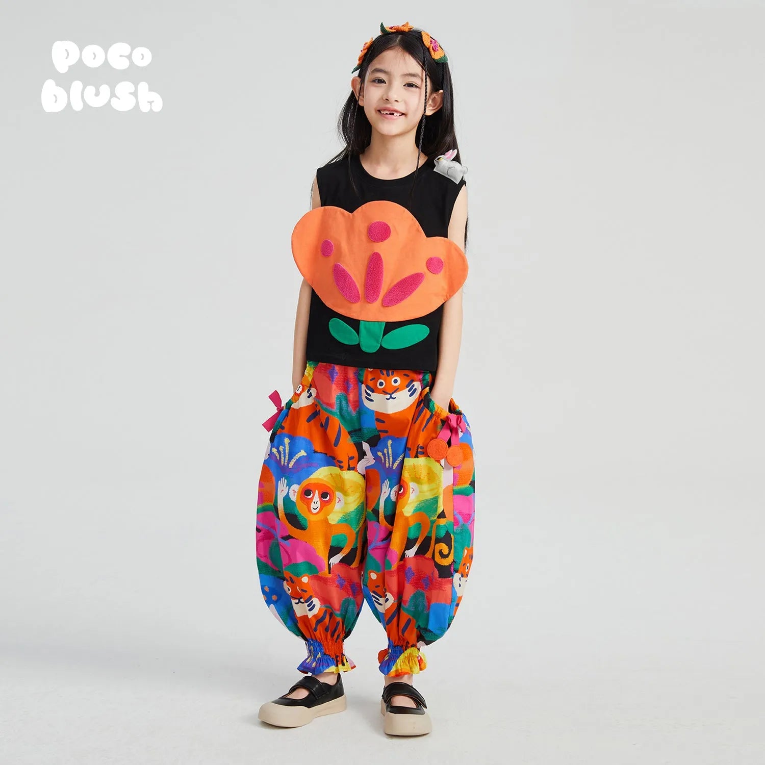 Poco Blush Rabbit Forest Lantern Pants