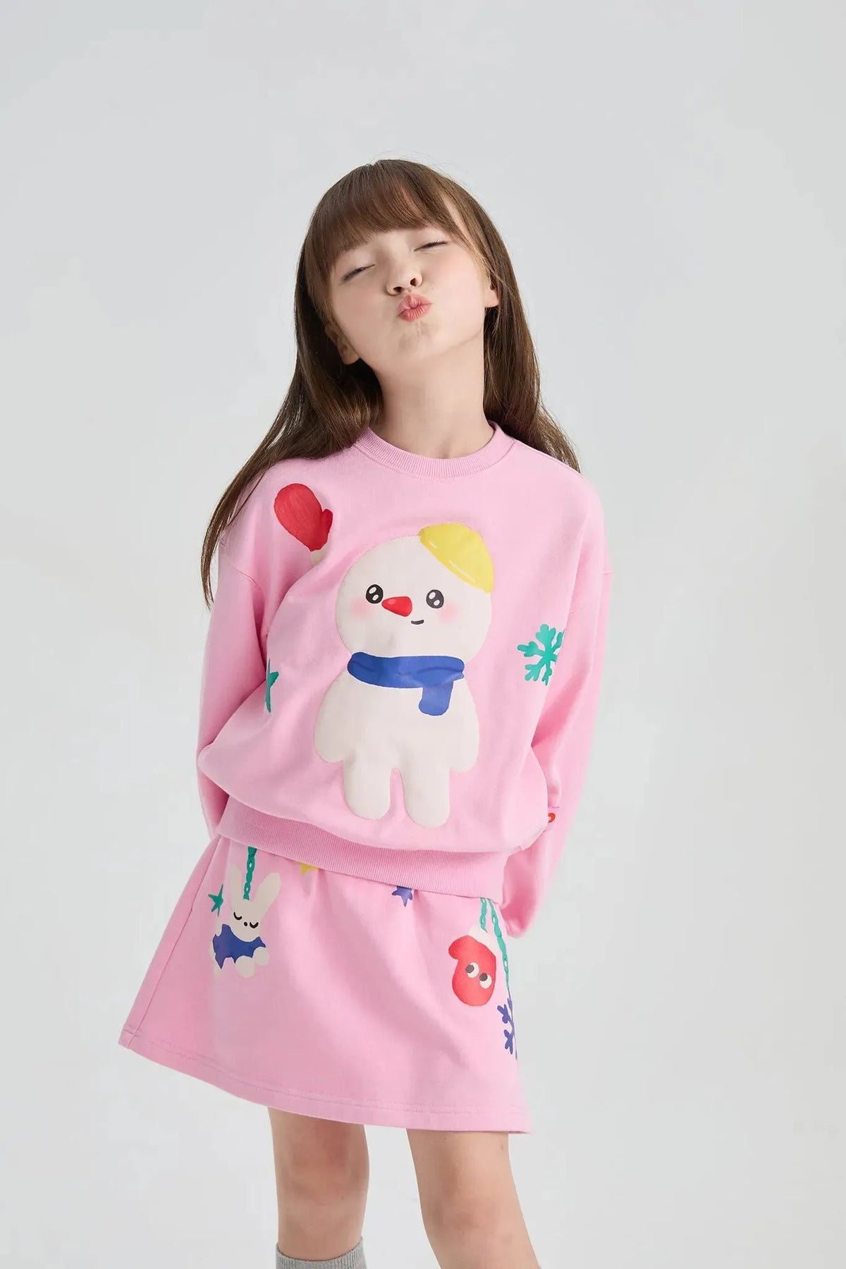 Poco Blush Bunny Swing Print Skort