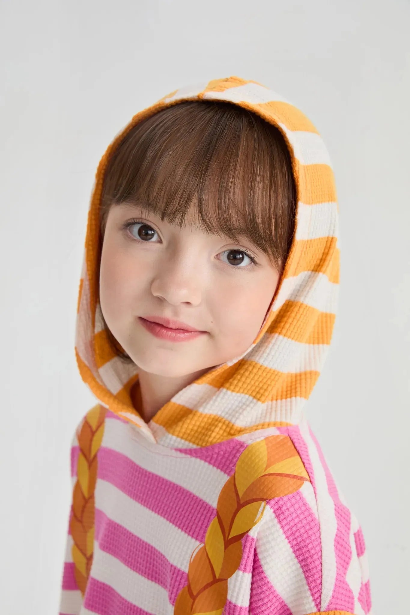 Poco Blush Braided Bread Stripe Hoodie
