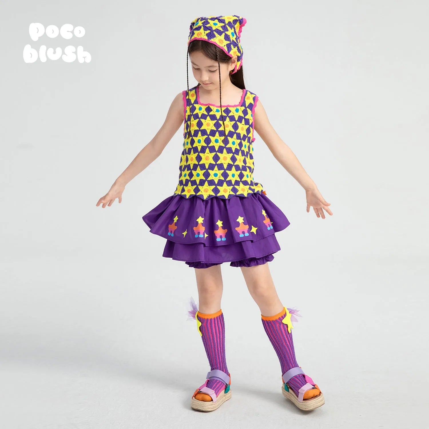 Poco Blush Starlight Hand-Crochet Tank
