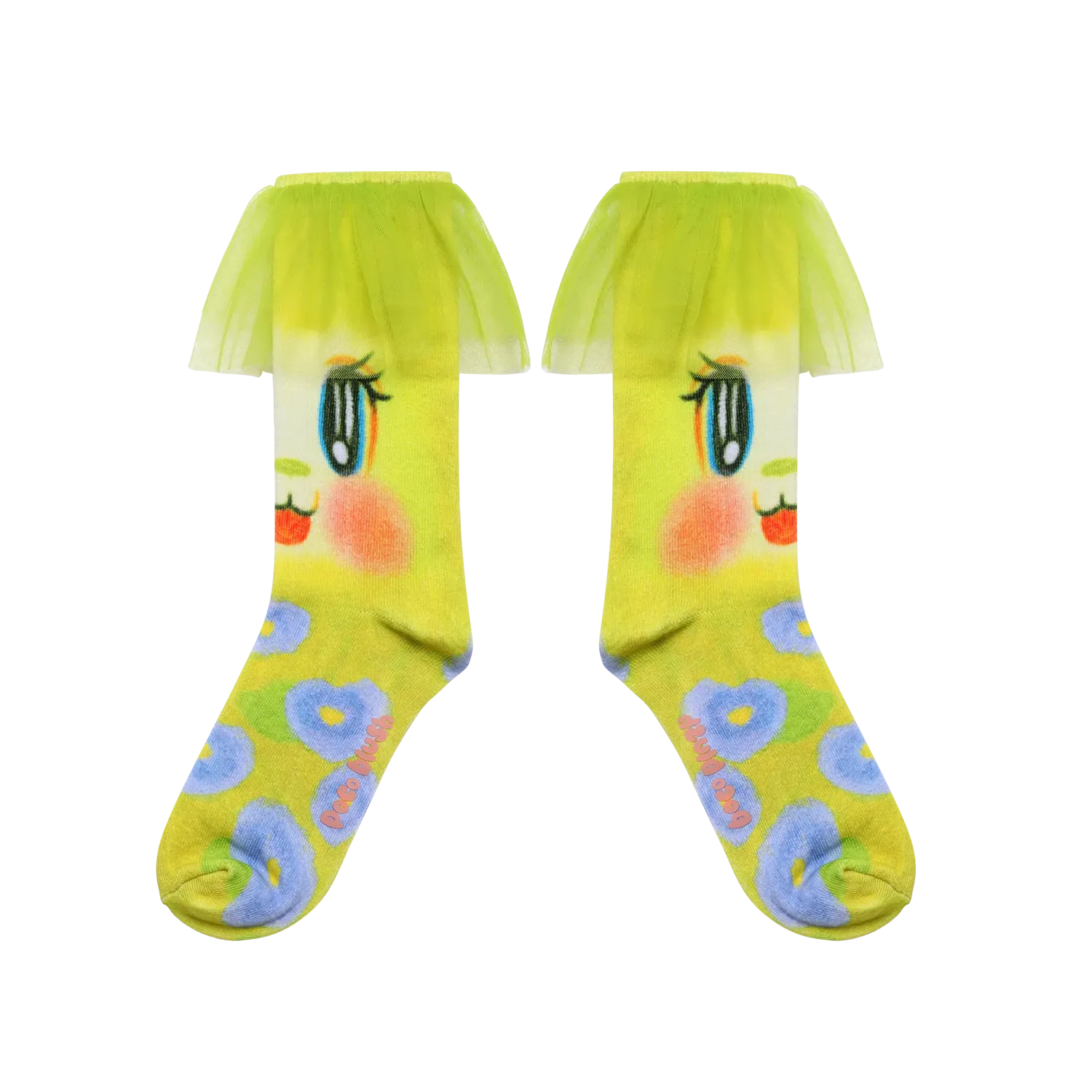Poco Blush Floral Bunny Princess Socks
