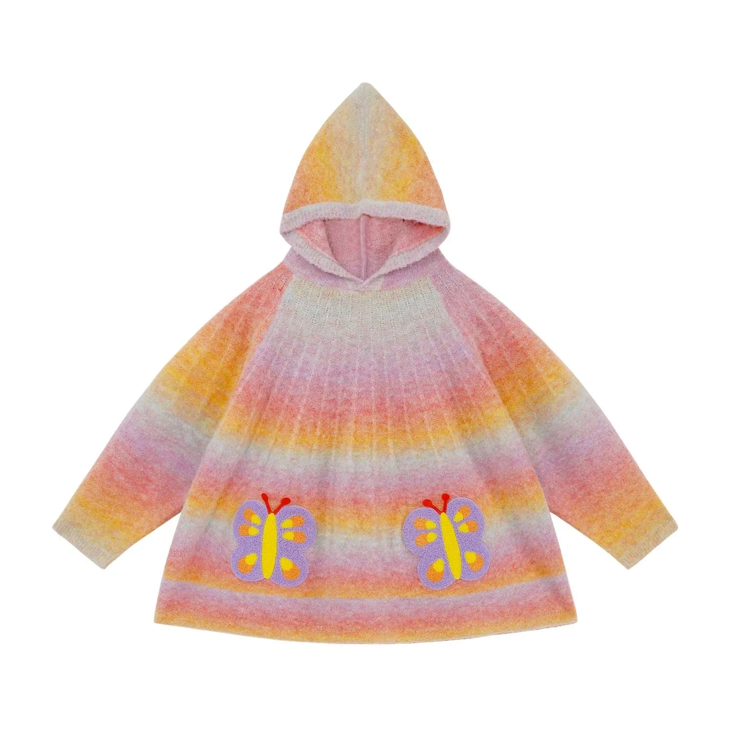 Poco Blush Butterfly Gradient Knit Sweater