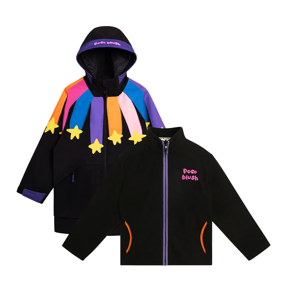 Poco Blush Rainbow Meteor 2-in-1 Ski Jacket Jacket+Fleece