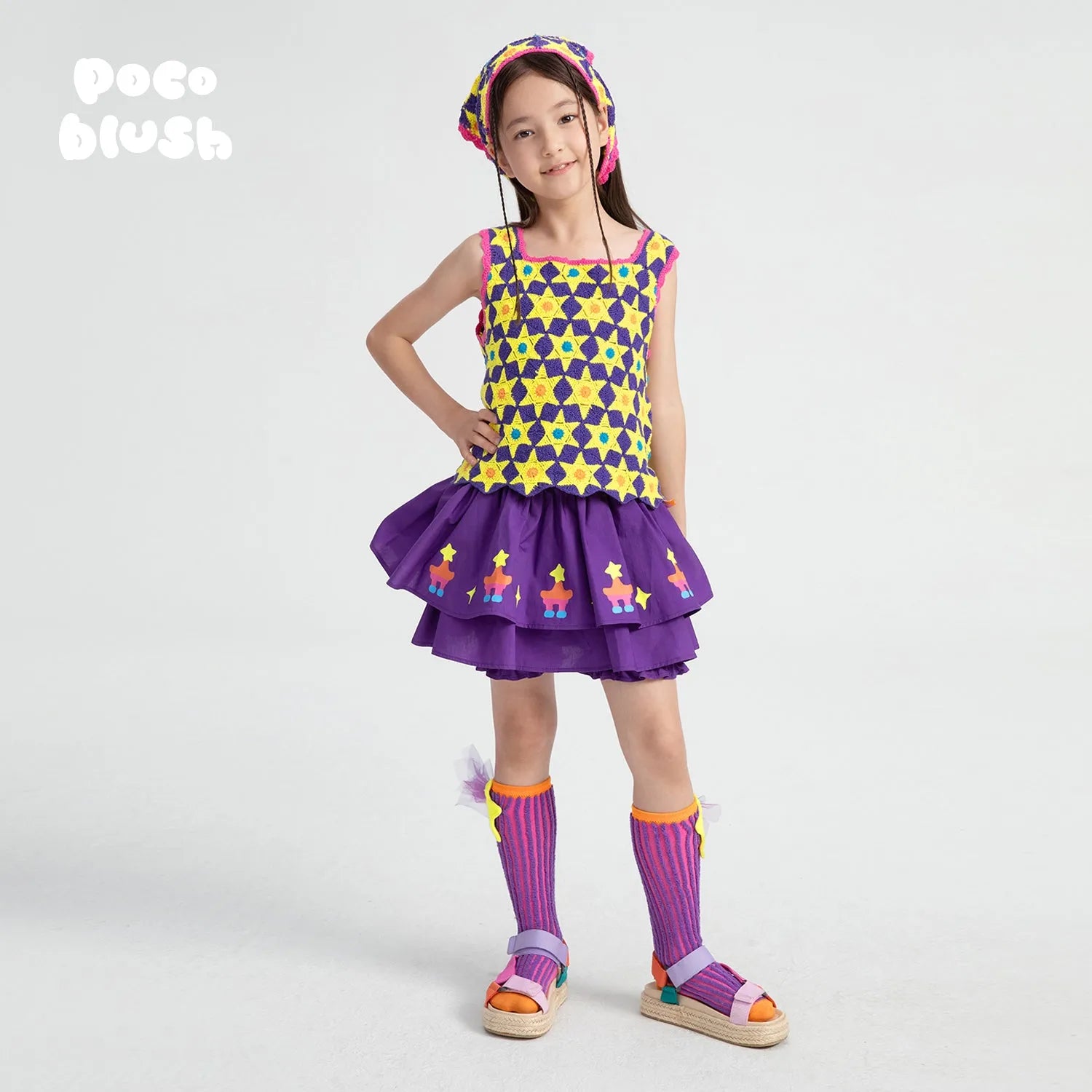 Poco Blush Starlight Hand-Crochet Tank