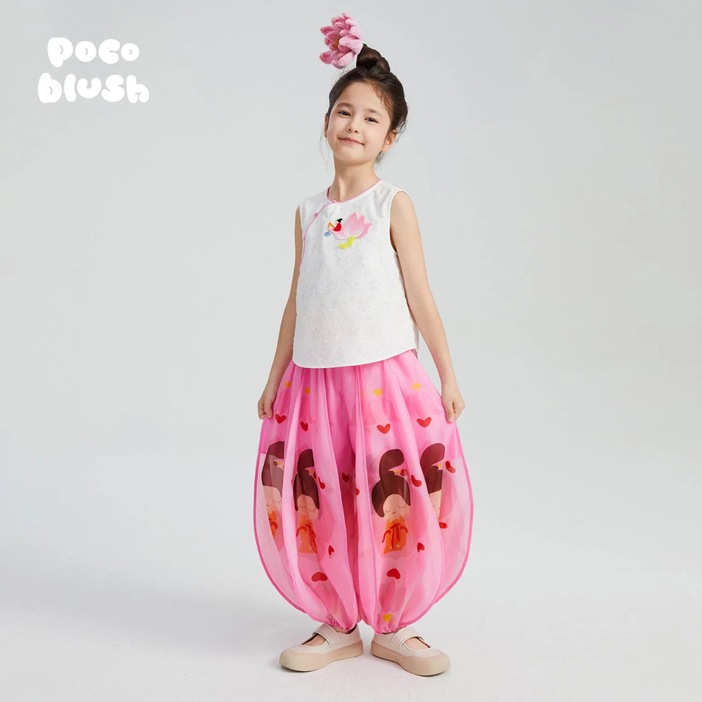Poco Blush Lotus Lantern Puff Pants