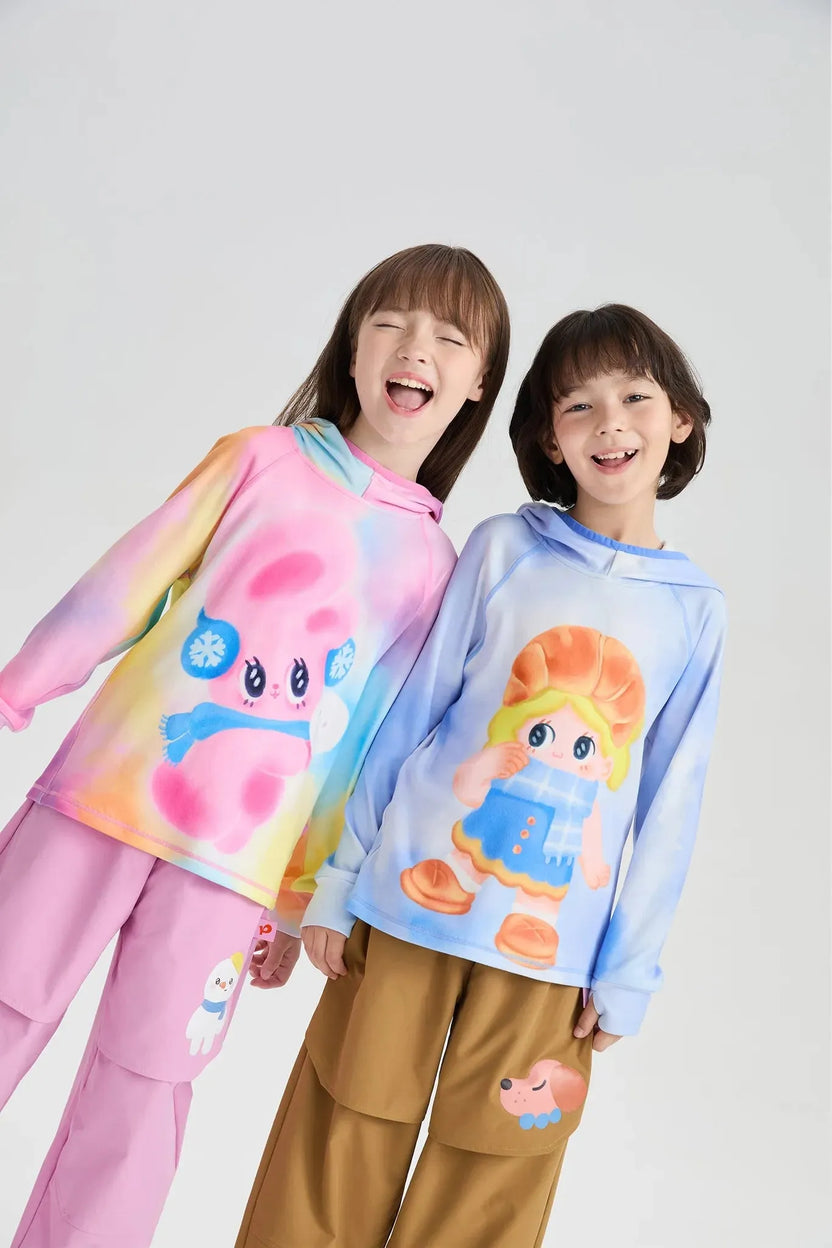 Bunny & Snowball Fleece Tee by Poco Blush, image 4