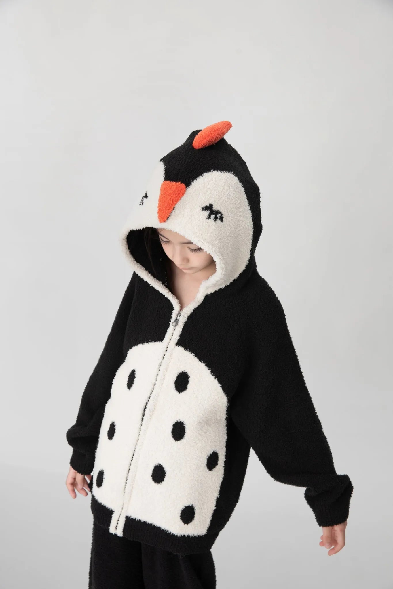 Poco Blush Penguin Plush Fleece Loungewear Set