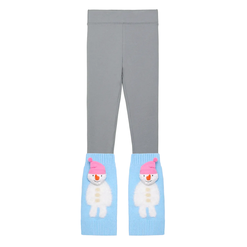 Poco Blush Snow Child Removable Socks Leggings Grey