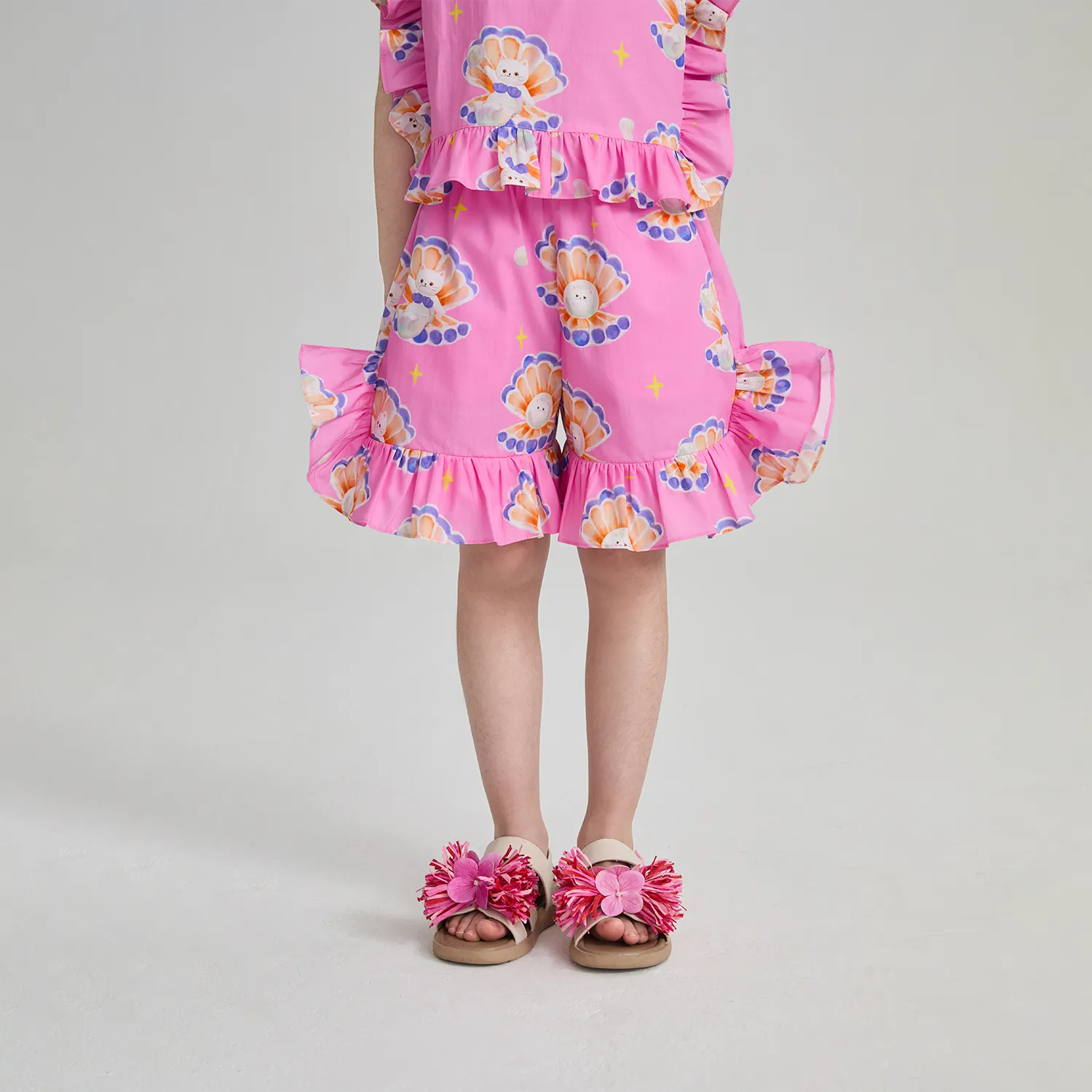 Poco Blush Mermaid Pearl Cat Shorts