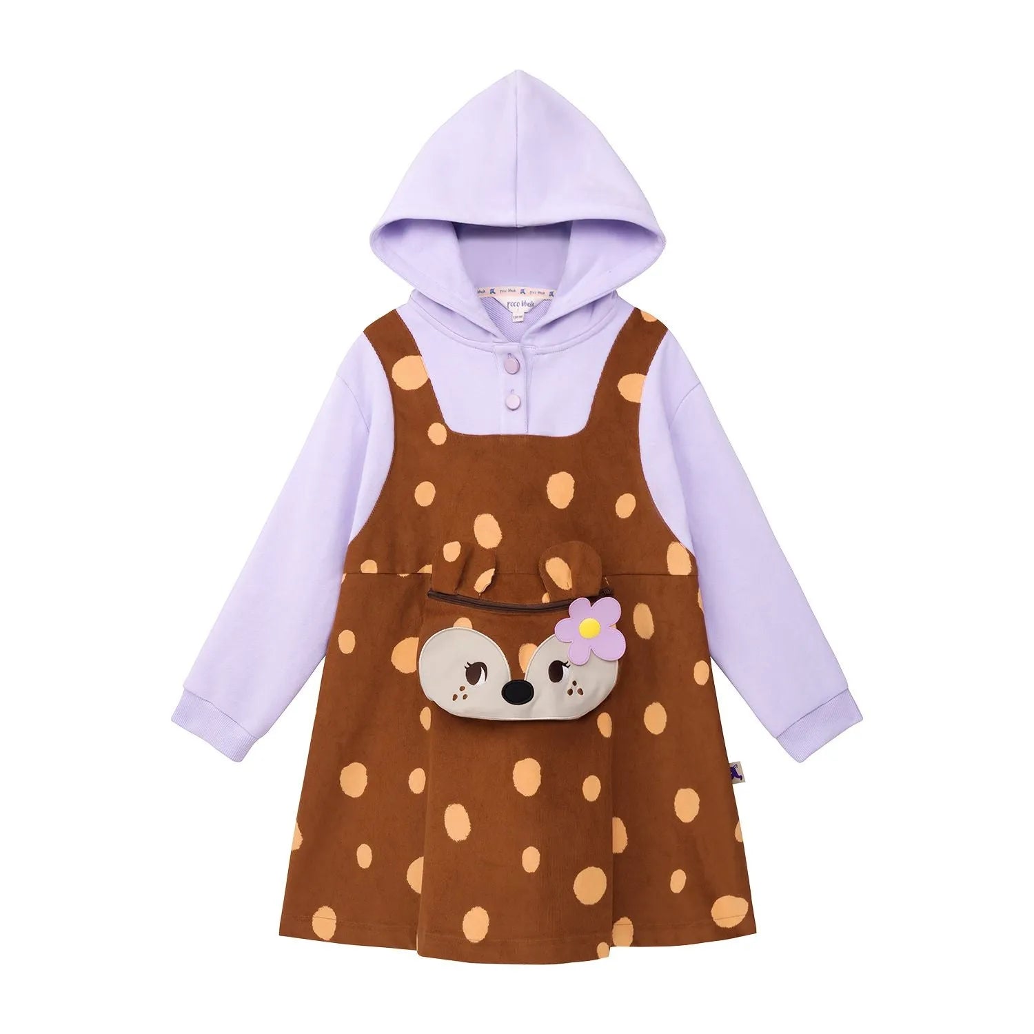 Poco Blush Deer Spot Twirl Dress