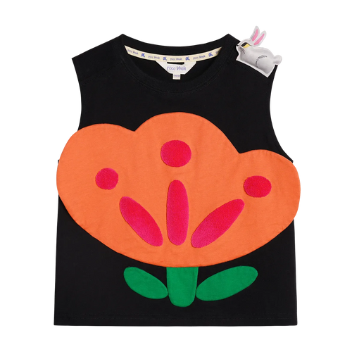 Poco Blush Big Camellia Badge Tank