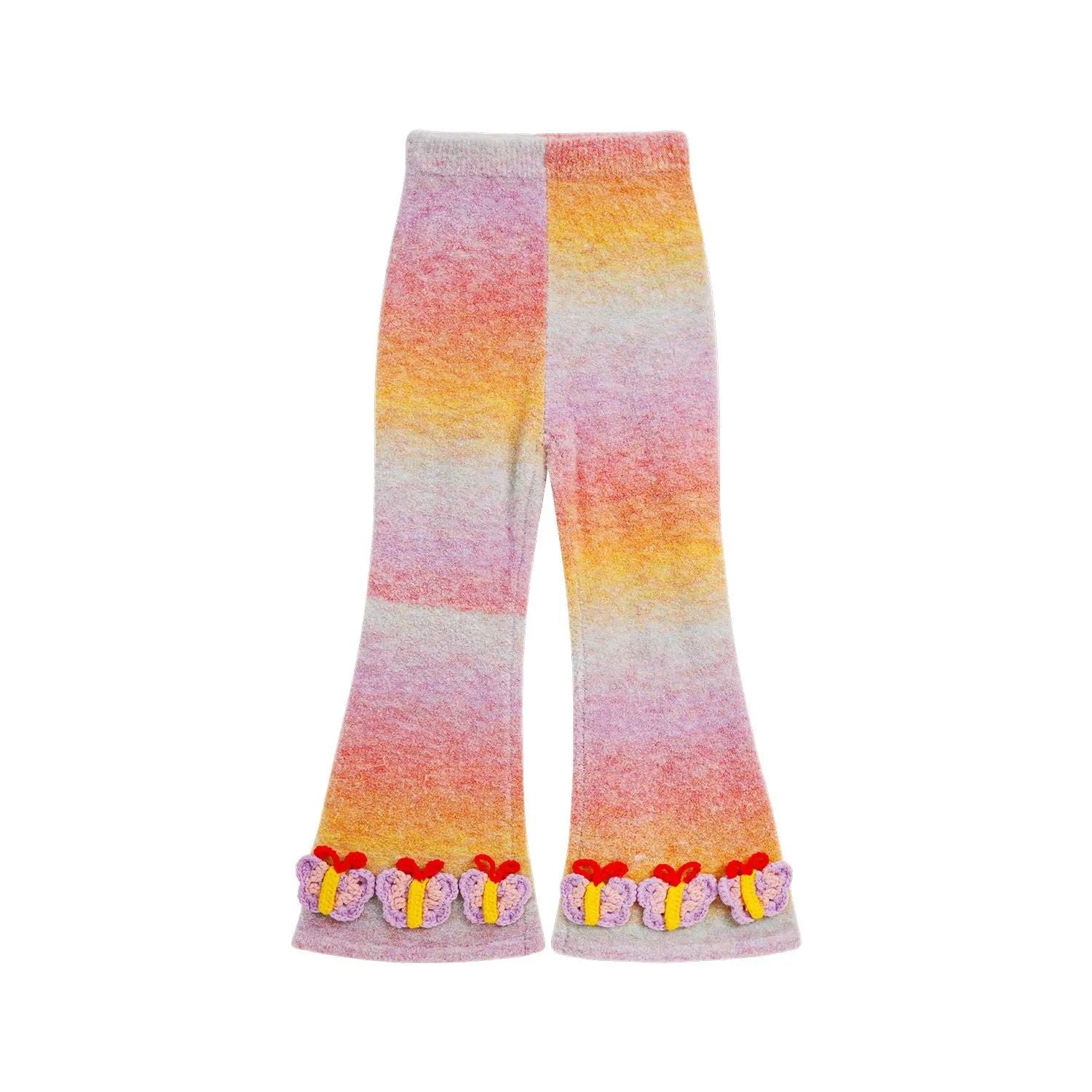 Poco Blush Butterfly Gradient Knit Pants