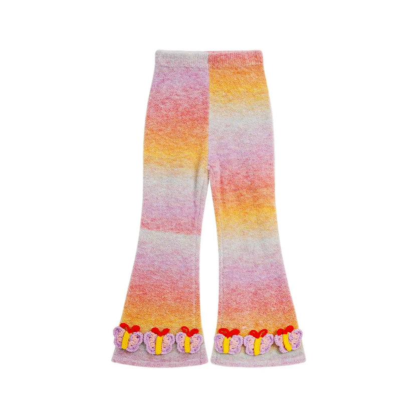 Butterfly Gradient Knit Pants by Poco Blush