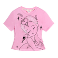 Poco Blush Fairy Ballerina Graphic Tee with 3D Lace