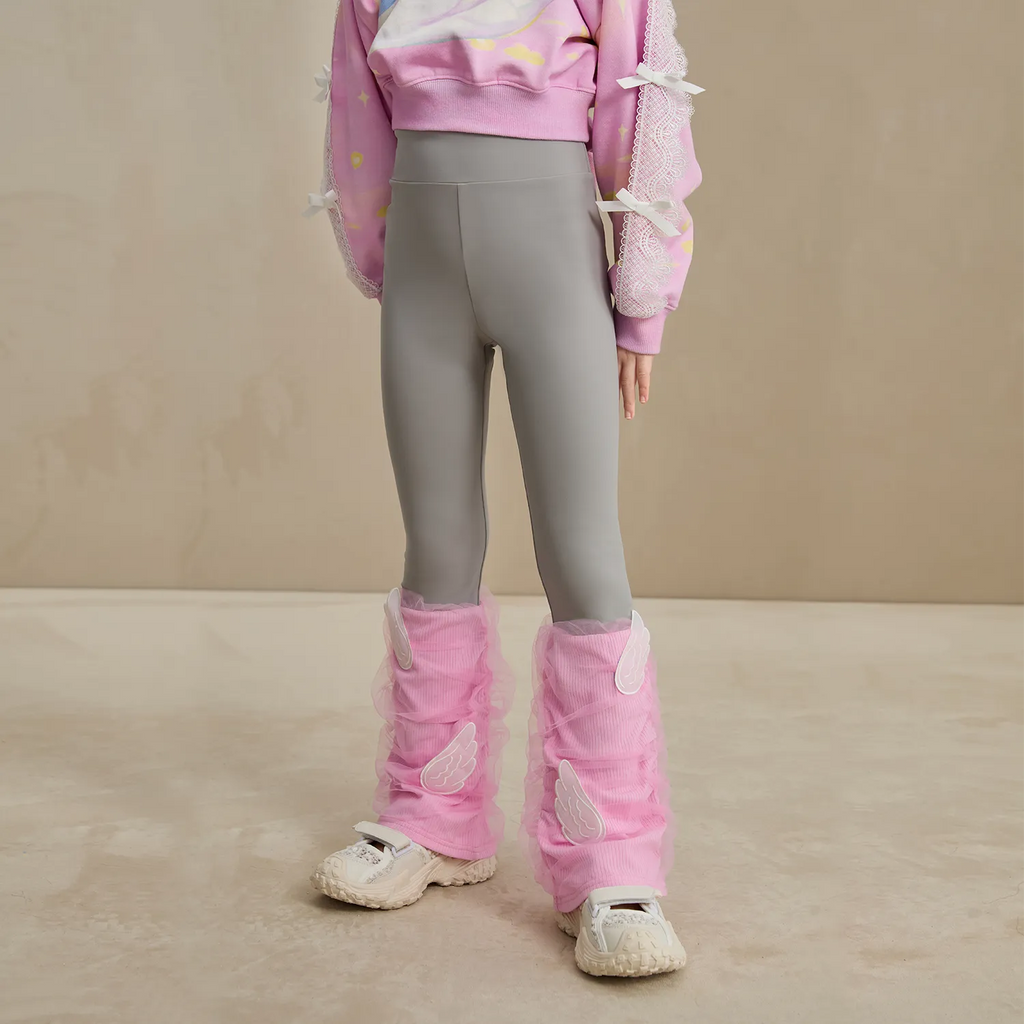 Poco Blush Featherlight Mesh Layered Leggings
