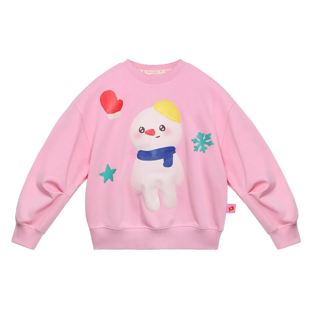 Poco Blush Snow Child Soft Plush Sweatshirt Pink