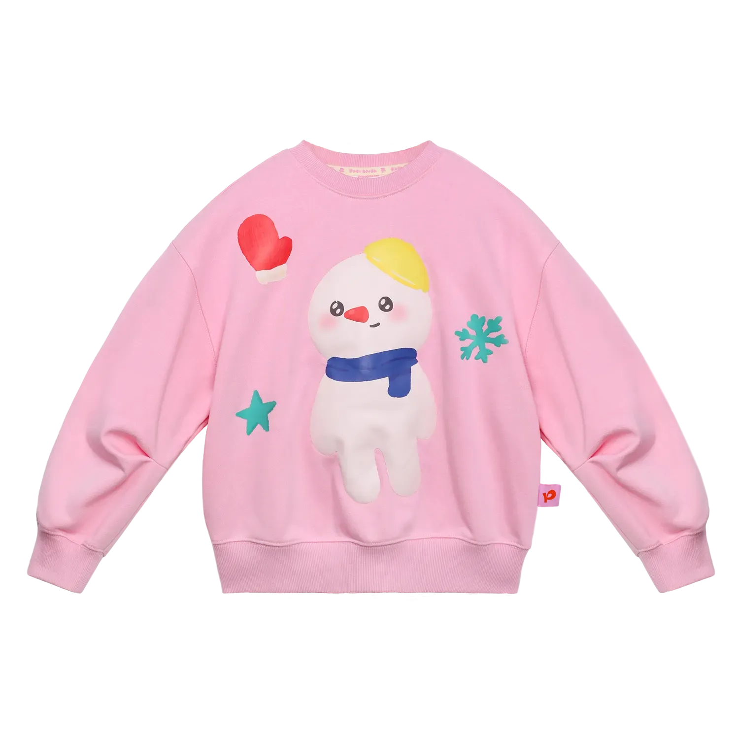 Poco Blush Snow Child Soft Plush Sweatshirt Pink