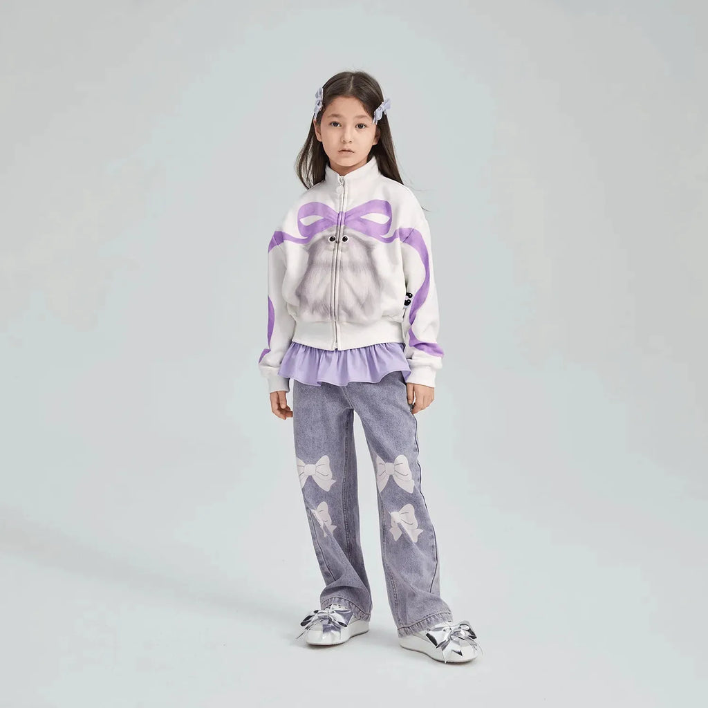 Poco Blush Fuzzy Monster Fleece Jacket