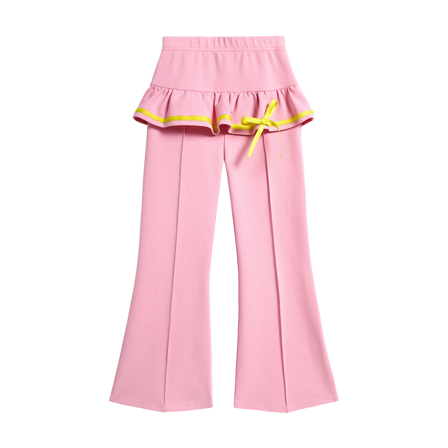Poco Blush Ballet Flare Pants with Skirt Hem Pink
