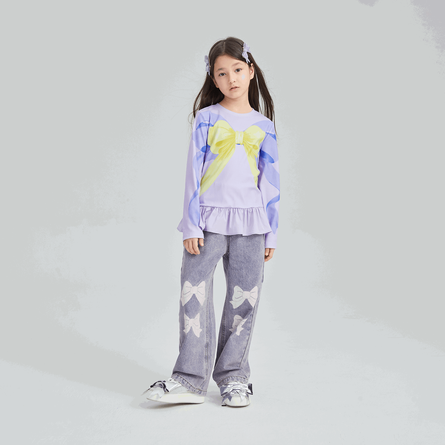Poco Blush Bow-Trim Fleece Base Top