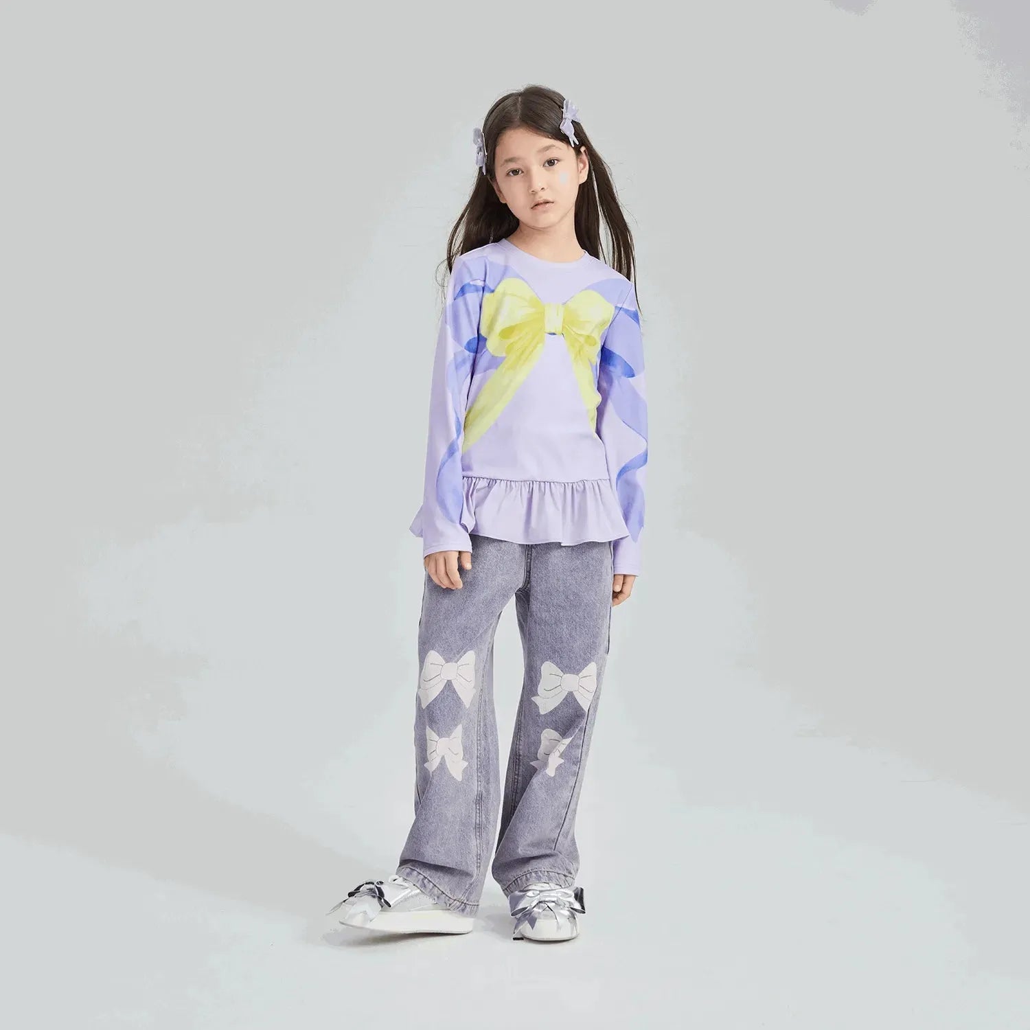 Poco Blush Bow-Trim Fleece Base Top