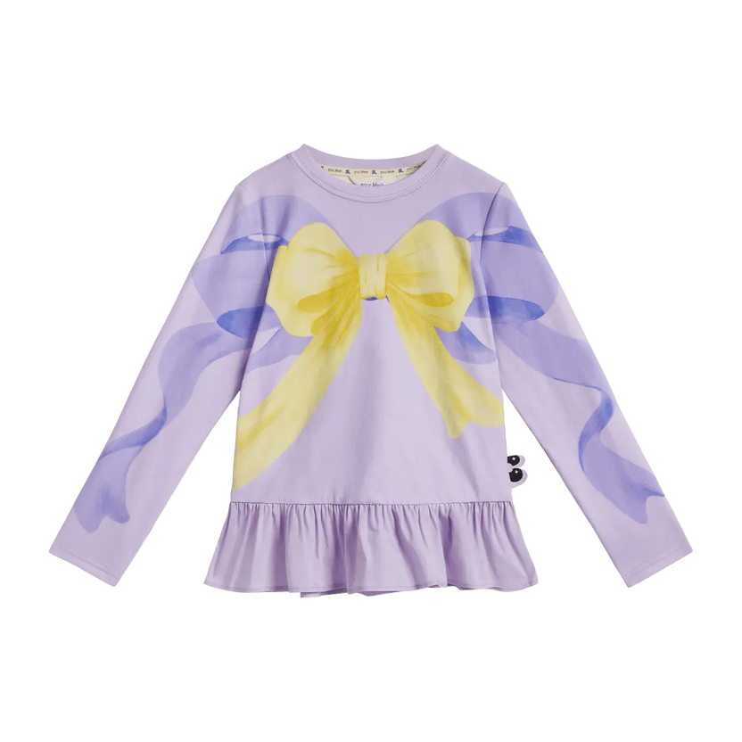 Bow-Trim Fleece Base Top by Poco Blush, image 2