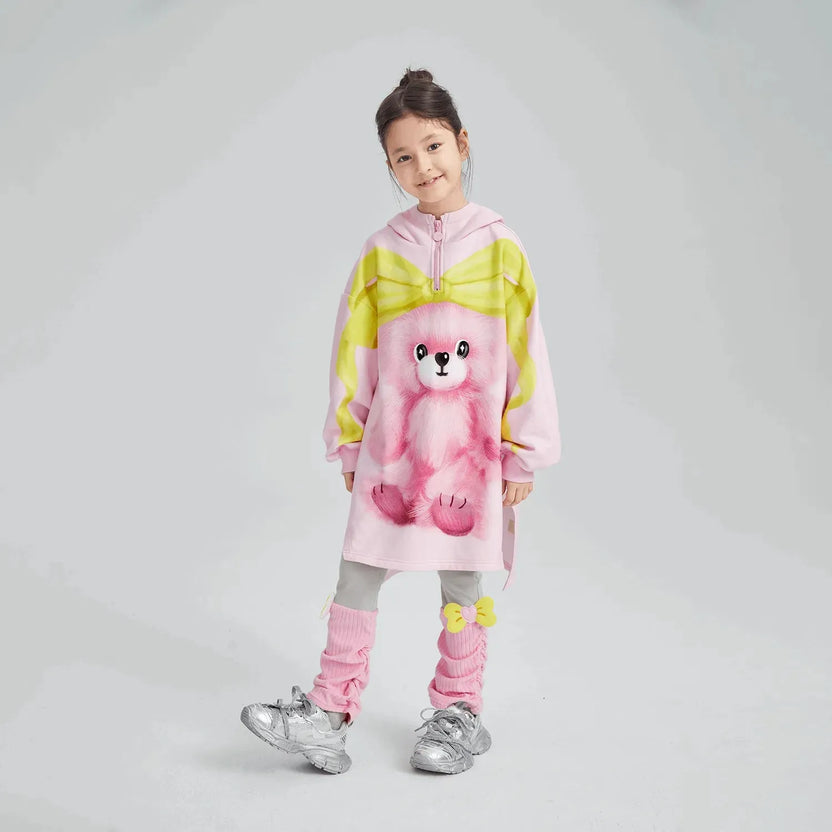 Ribbon Bear Cape Hoodie by Poco Blush, image 4