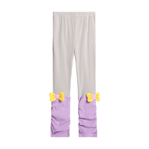 Bow-Cuff Fleece Leggings by Poco Blush