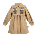 Poco Blush Ribbon Bear Trench Coat