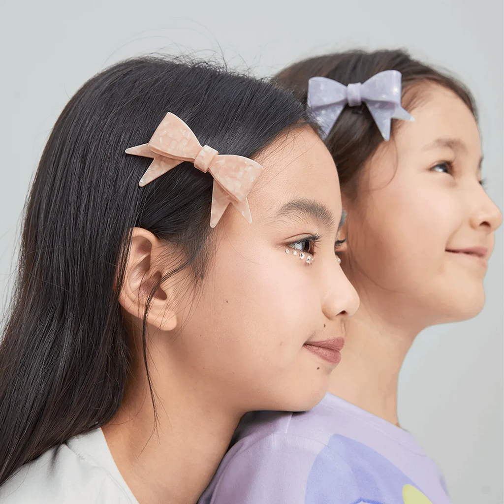 Poco Blush Duo Butterfly Acetate Hair Clips (Set of 2)
