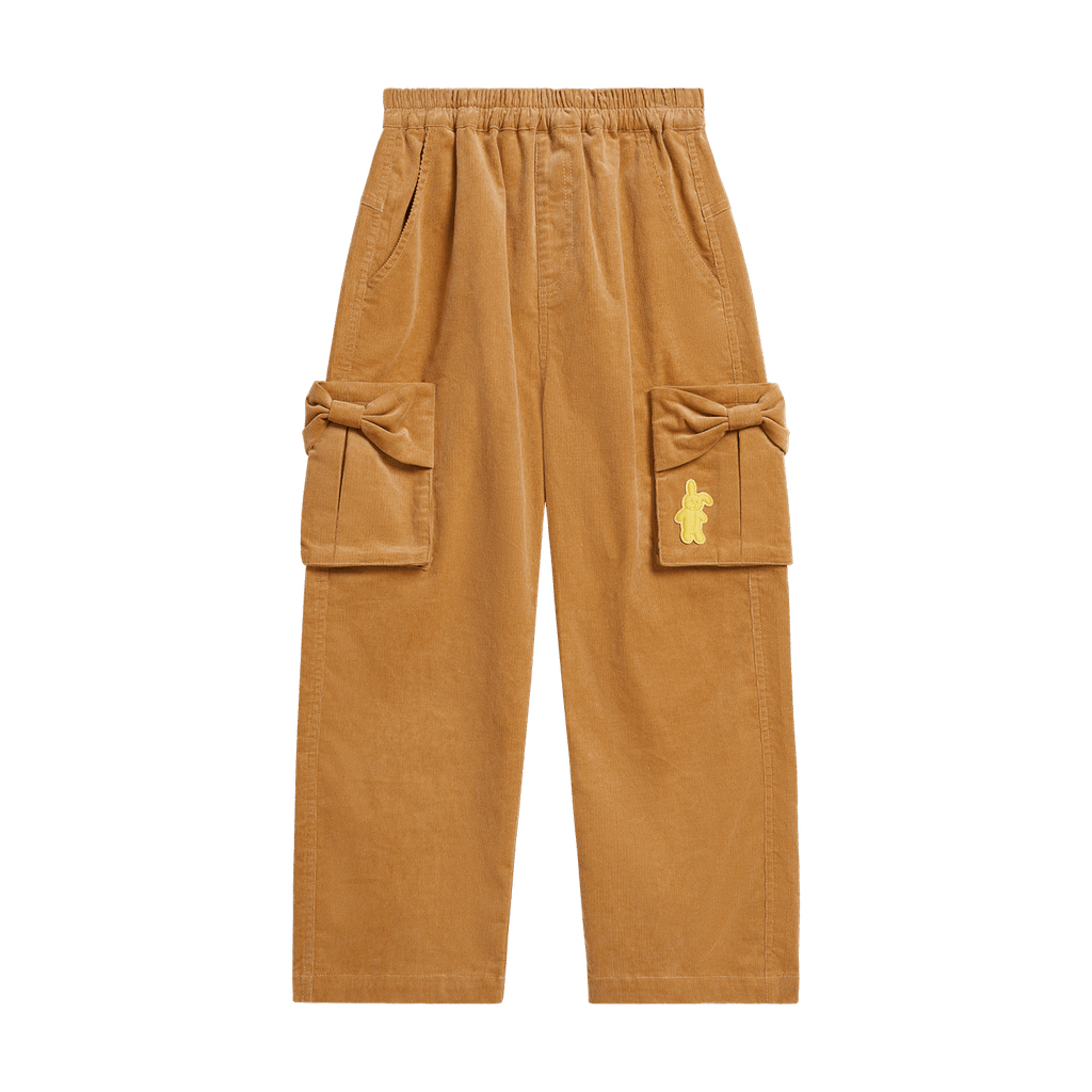 Poco Blush Corduroy Cargo Pants Brown