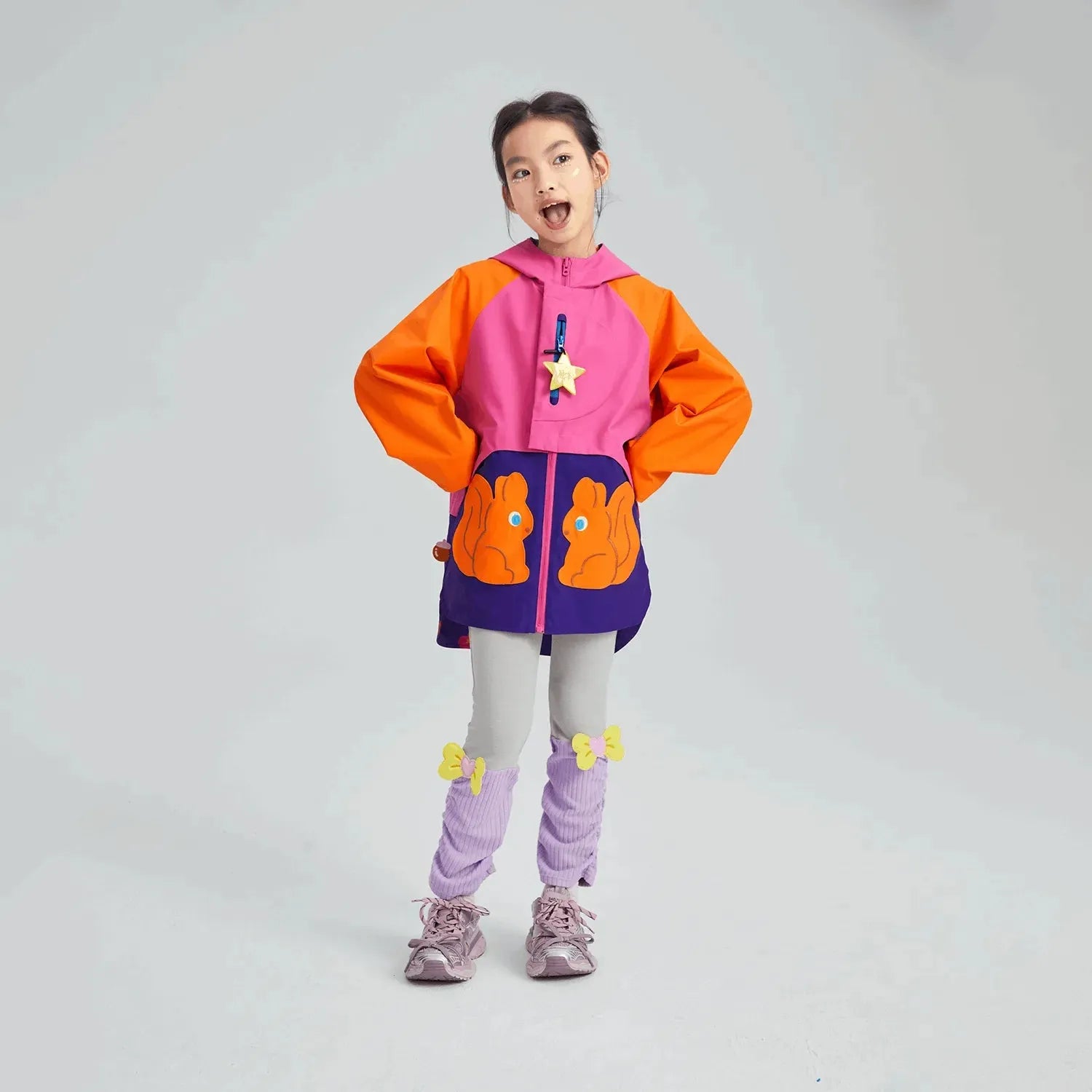 Poco Blush Squirrel Warrior Reversible Shell Jacket