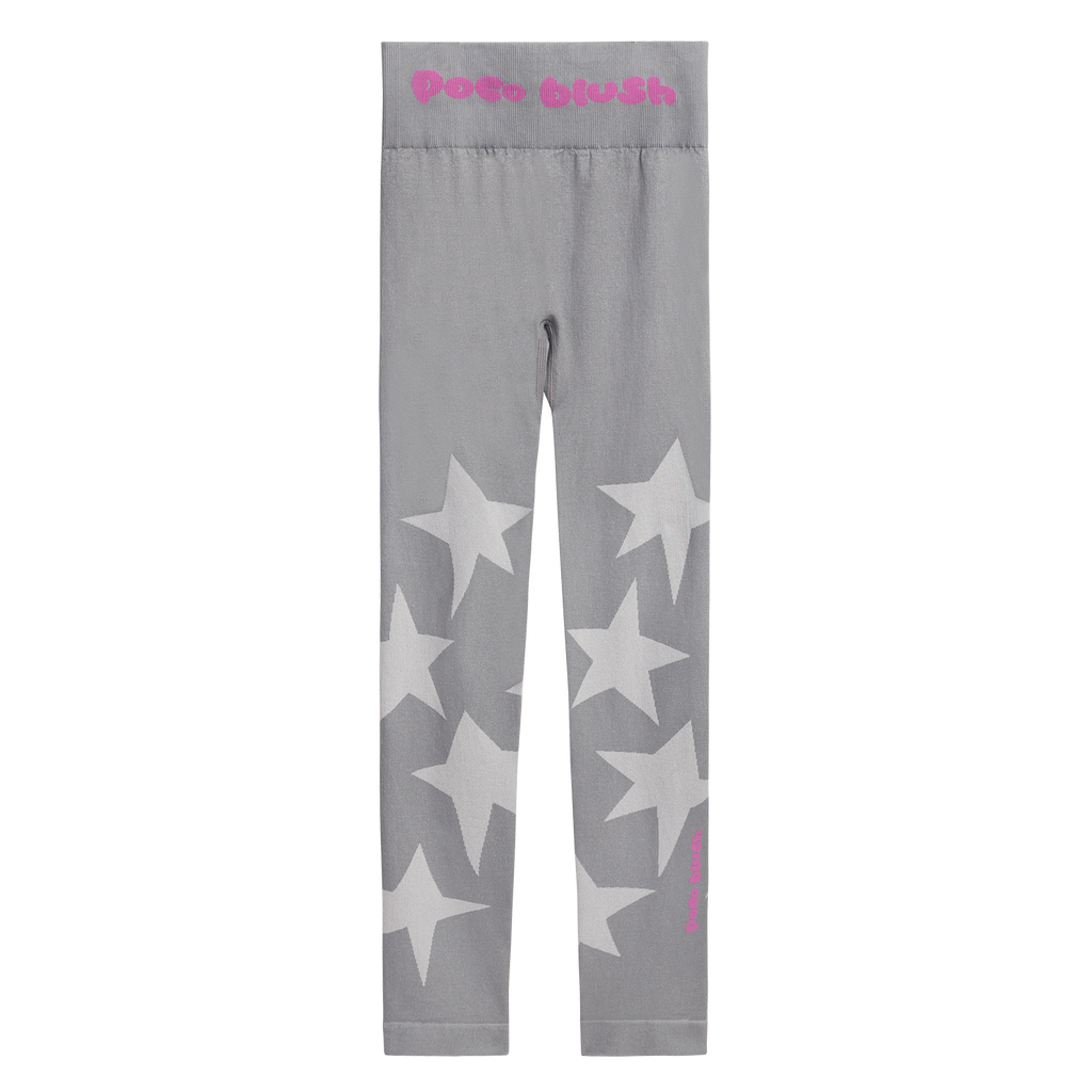 Seamless Stirrup Leggings in Pencil Grey — flat lay