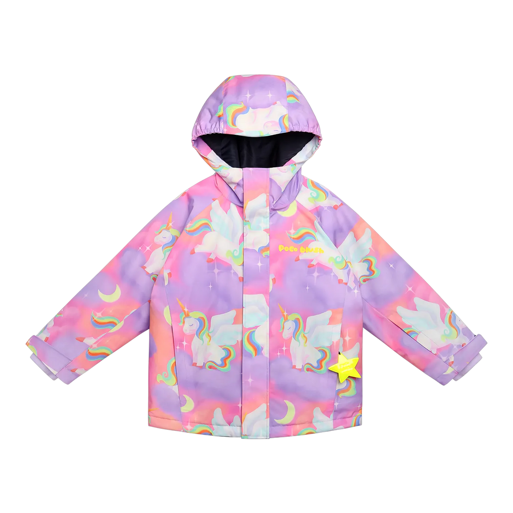 Poco Blush Dreamy Pegasus Insulated Ski Jacket Purple