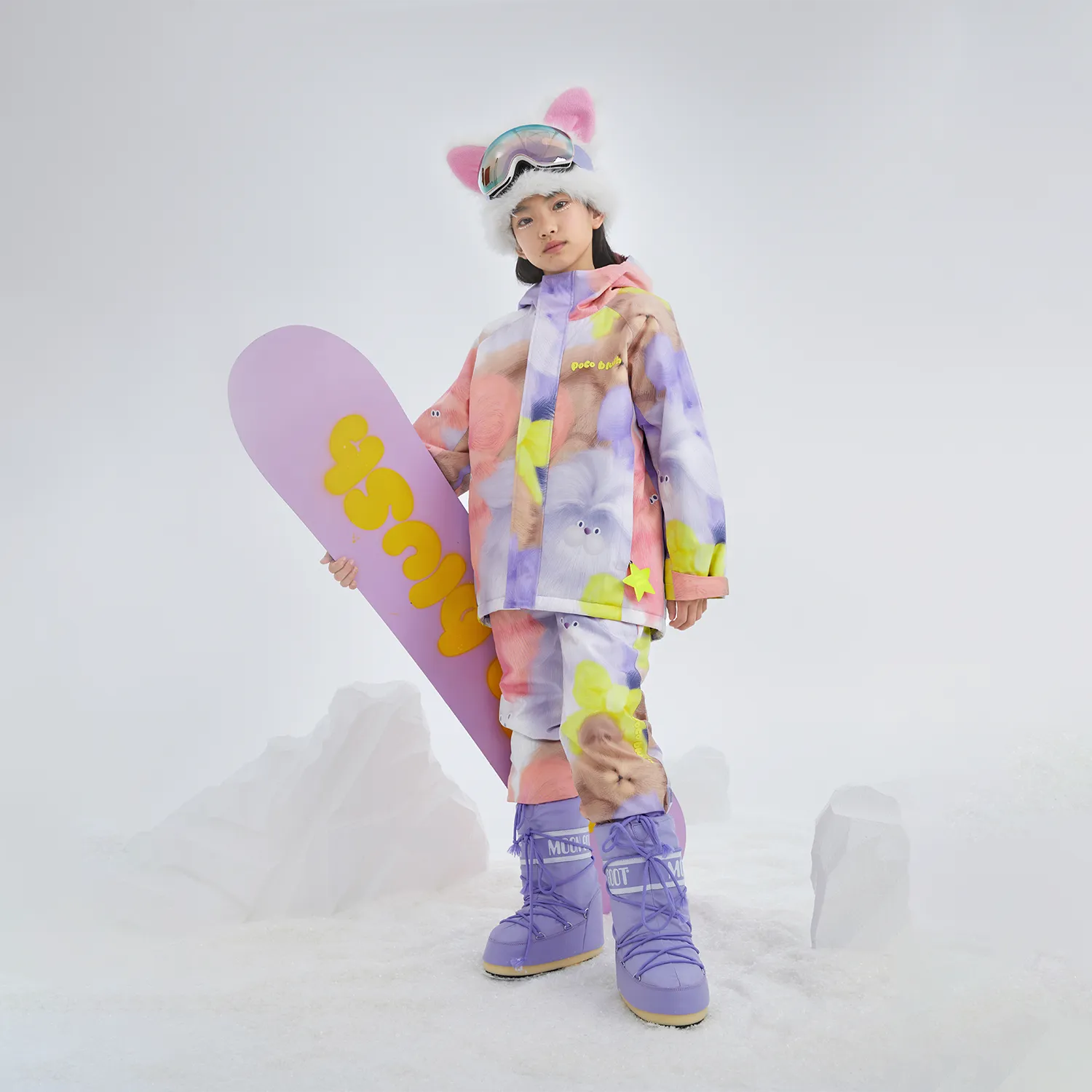 Poco Blush Fuzzy Friend Insulated Ski Jacket